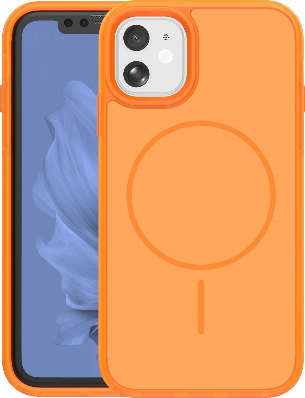 Levně TFO Frame Thin Mag kryt pro iPhone 11 oranžový