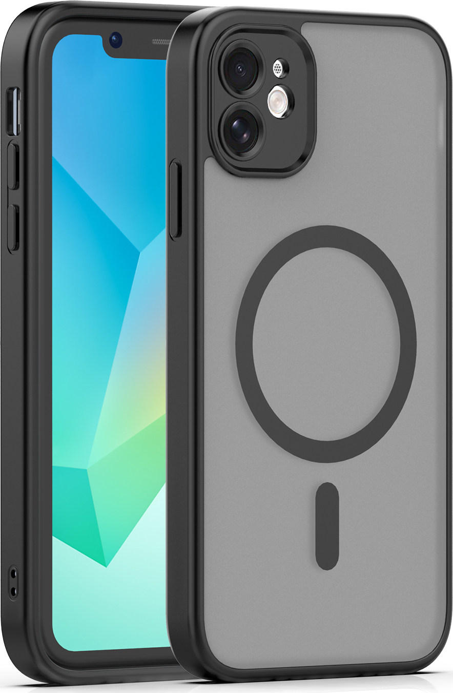Levně TFO Mag Matt kryt pro iPhone 11 černý s ochranou fotoaparátu