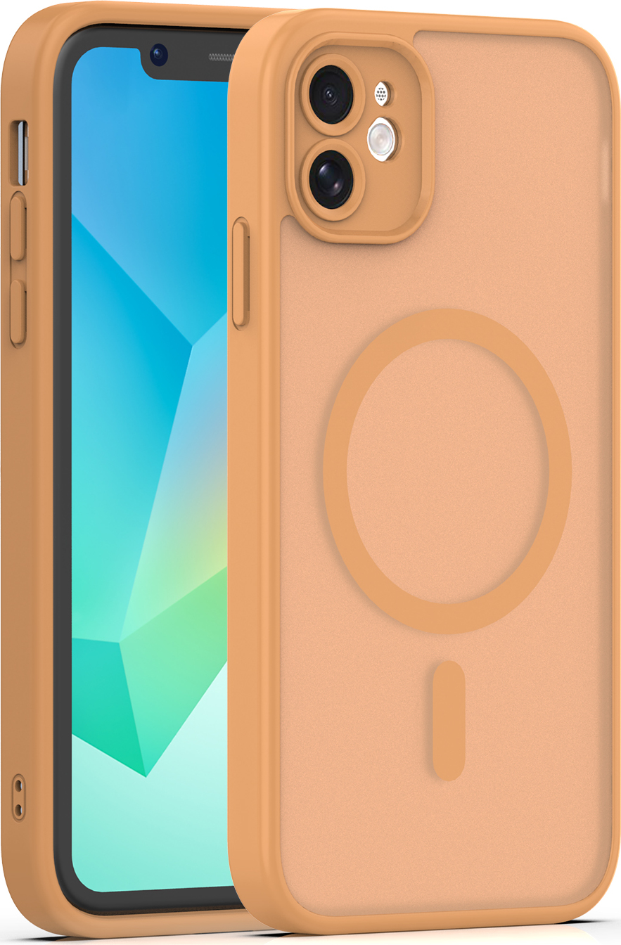 Levně TFO Kryt Mag Matt pro iPhone 11 hnědý s ochranou fotoaparátu