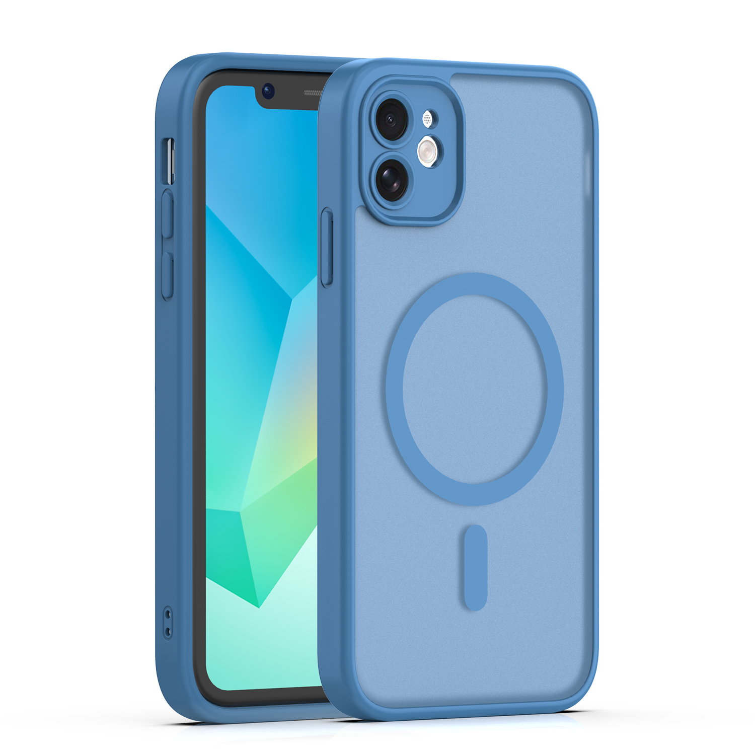 Levně TFO Mag Matt kryt pro iPhone 11 tmavě modrý s ochranou fotoaparátu