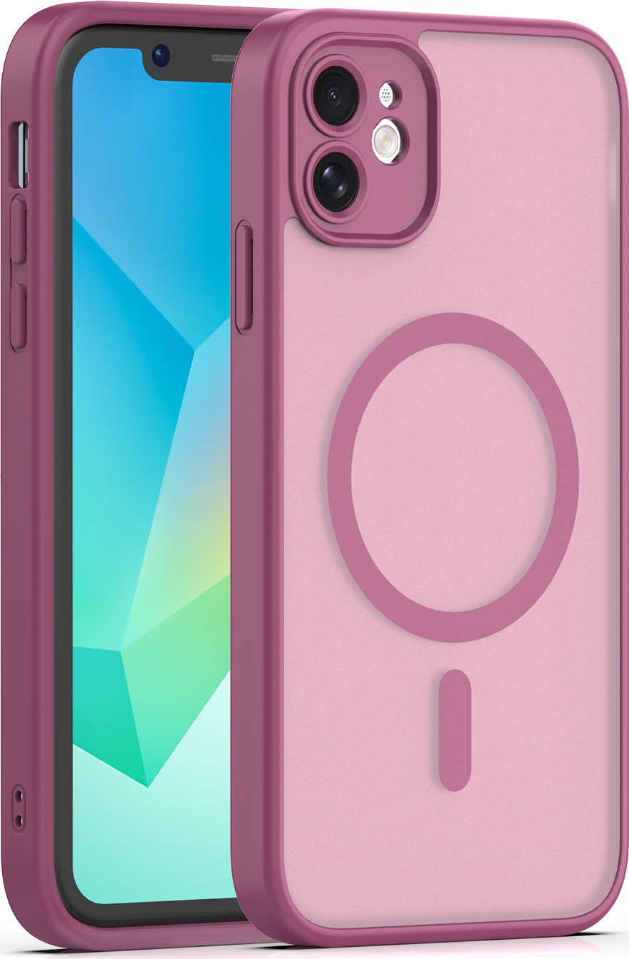 Levně TFO Kryt Mag Matt pro iPhone 11 maroon s ochranou fotoaparátu