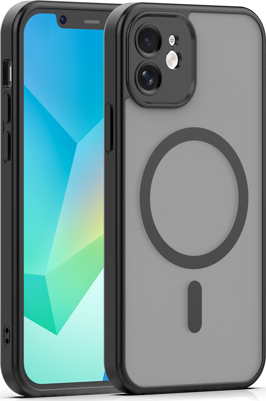 Levně TFO Mag Matt kryt pro iPhone 12 6,1" černý s ochranou fotoaparátu