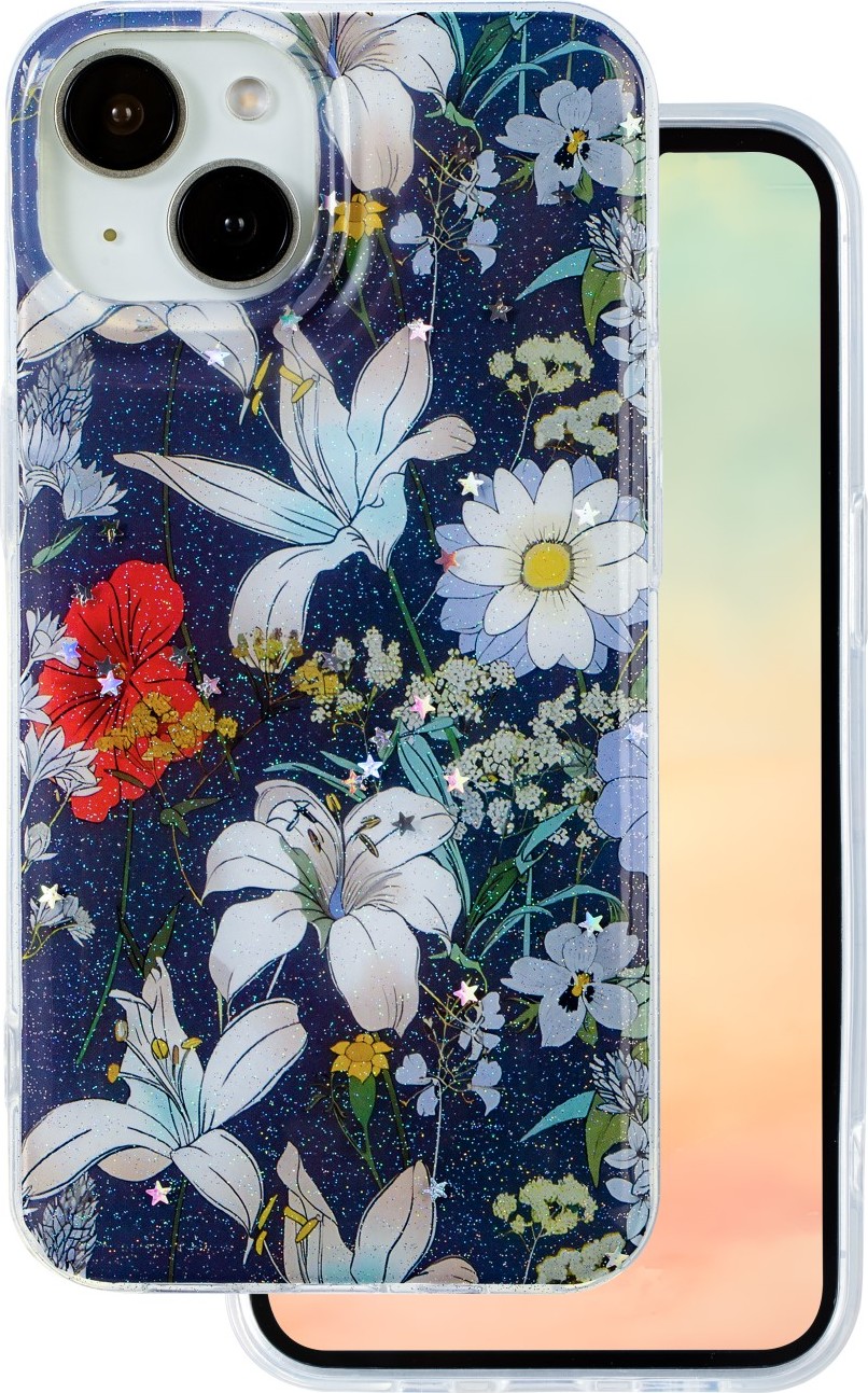 Levně TFO Glow Glam kryt pro iPhone 12 6,1" modrý