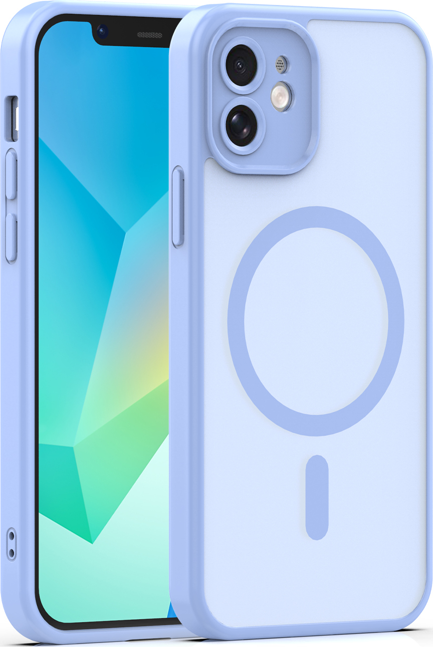 Levně TFO Kryt Mag Matt pro iPhone 12 6,1" světle modrý ochrana fotoaparátu