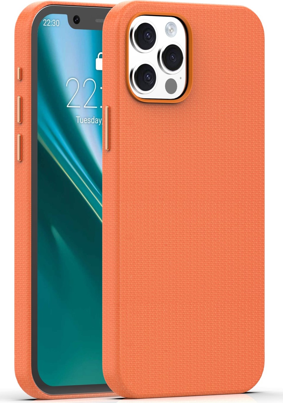 Levně Etteri Elegant Mag kryt pro iPhone 12 / 12 Pro 6,1'' oranžový