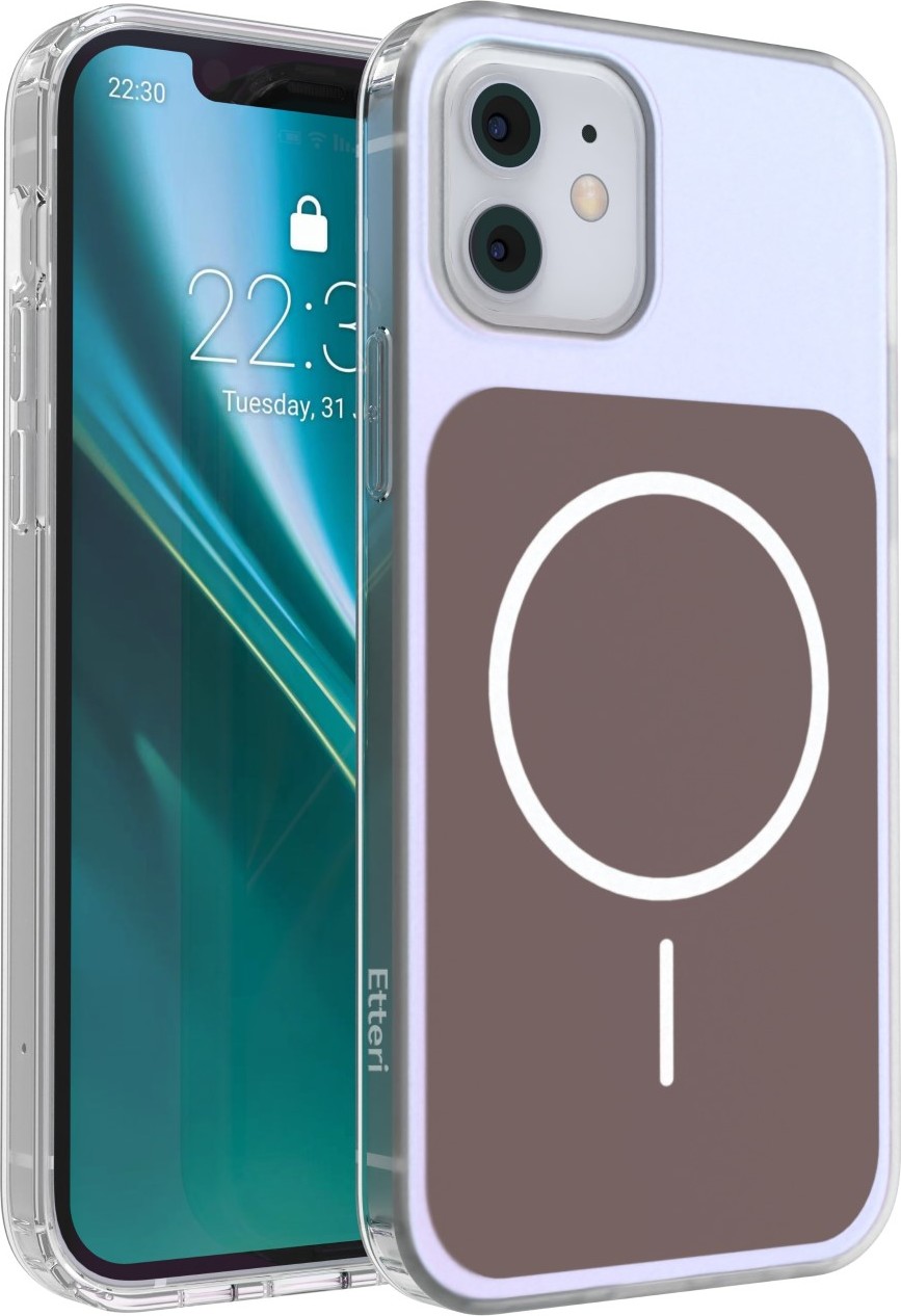 Levně Etteri Hidden Pearl kryt pro iPhone 12 / 12 Pro 6,1'' hnědý