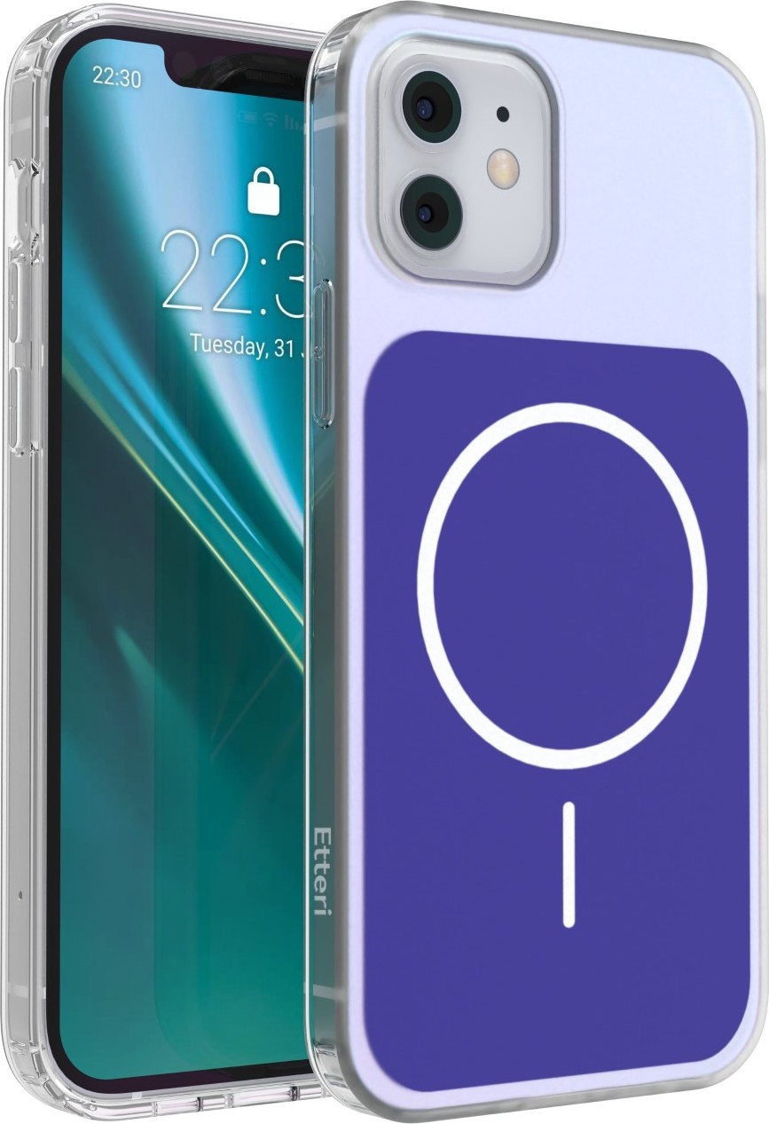 Levně Etteri Hidden Pearl kryt pro iPhone 12 / 12 Pro 6,1'' tmavě modrý