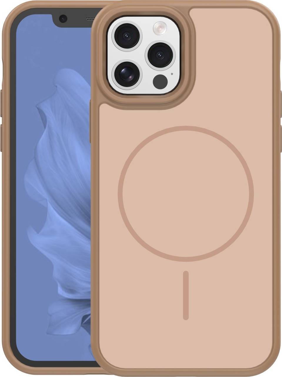 Levně TFO Kryt Frame Thin Mag pro iPhone 12 / 12 Pro 6,1" hnědý