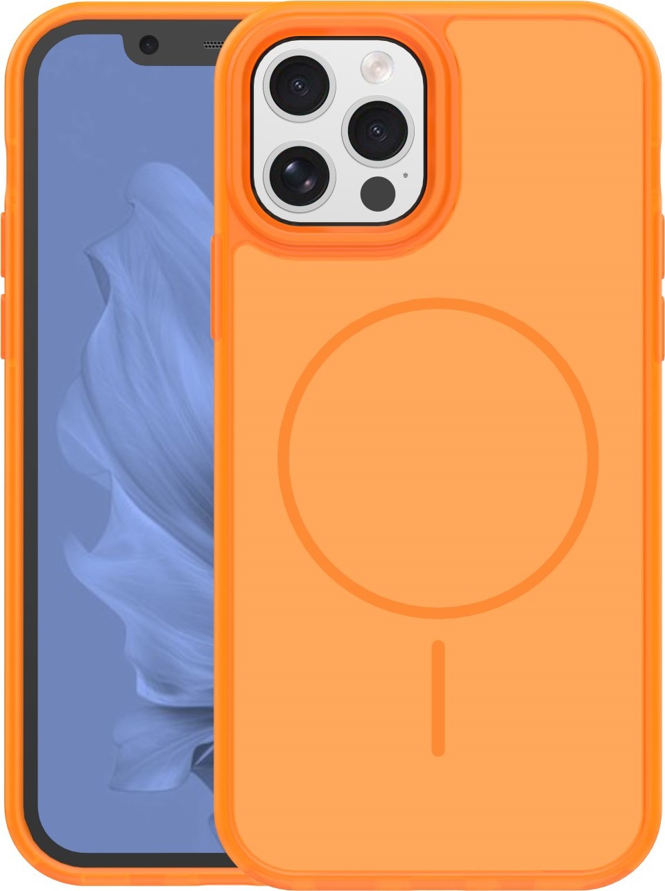 Levně TFO Frame Thin Mag kryt pro iPhone 12 / 12 Pro 6,1" oranžový