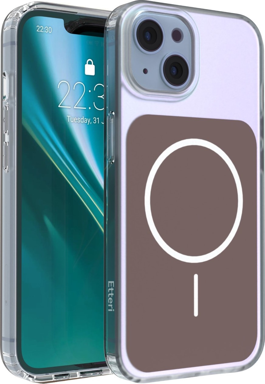 Levně Etteri Hidden Pearl kryt pro iPhone 14 6,1" hnědý