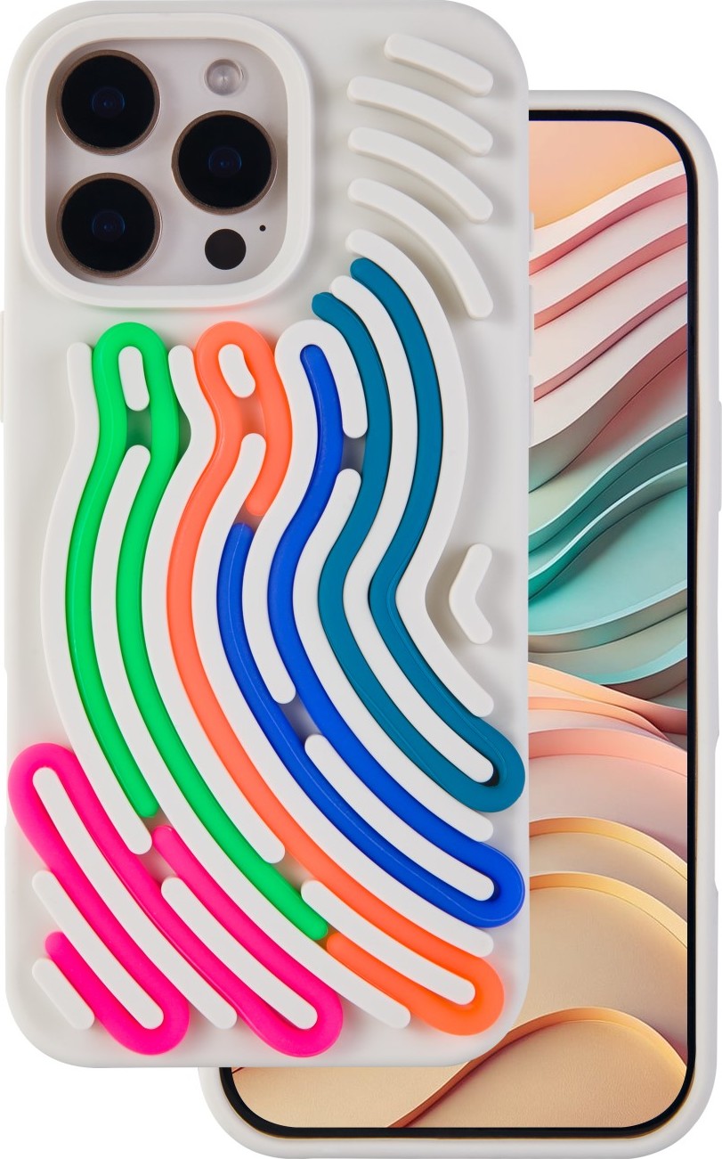Levně TFO Kryt s motivem hada pro iPhone 14 Pro 6,1" béžový