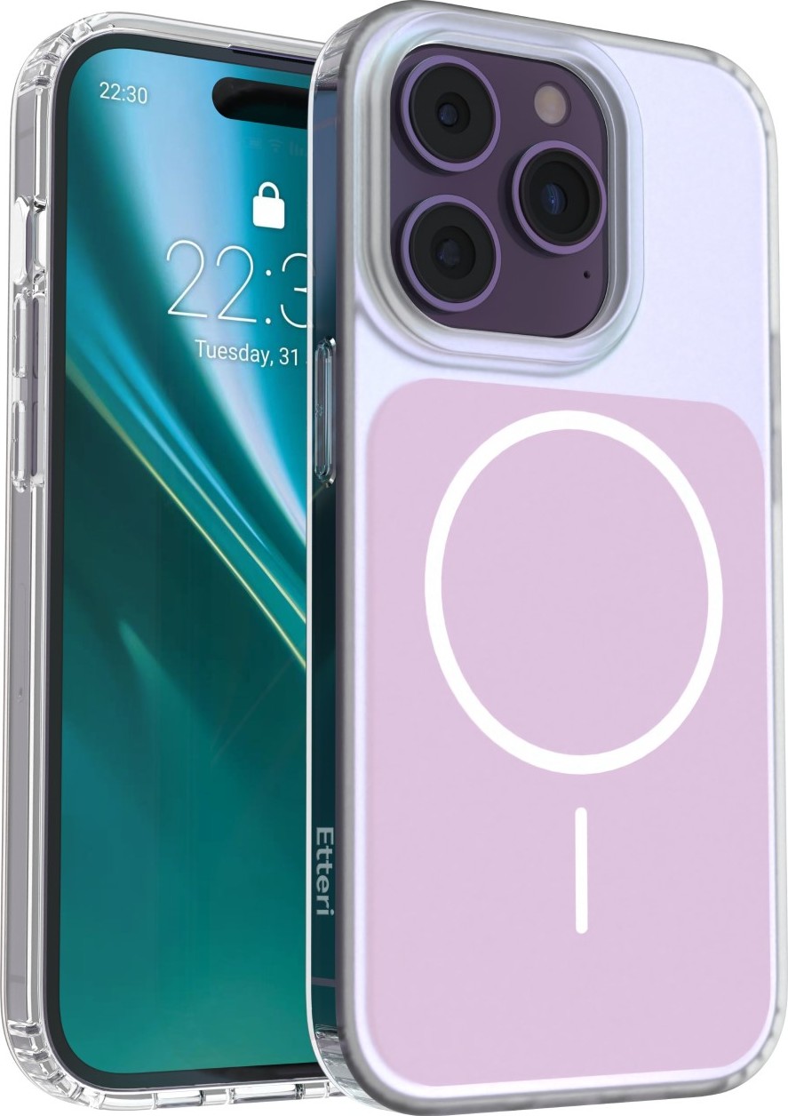 Levně Pouzdro Etteri Hidden Pearl pro iPhone 14 Pro 6,1" růžové
