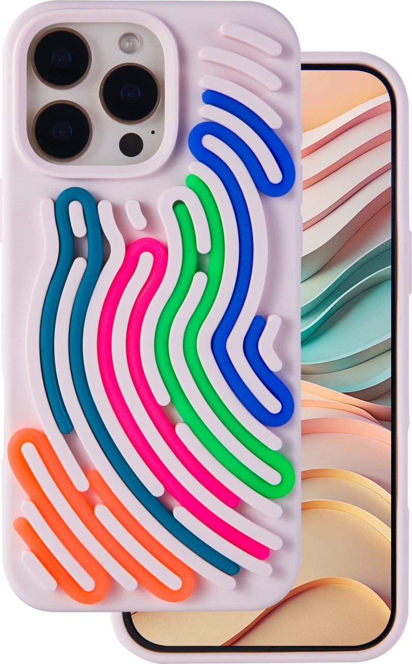 Levně TFO Kryt s motivem hada pro iPhone 14 Pro 6,1" růžový