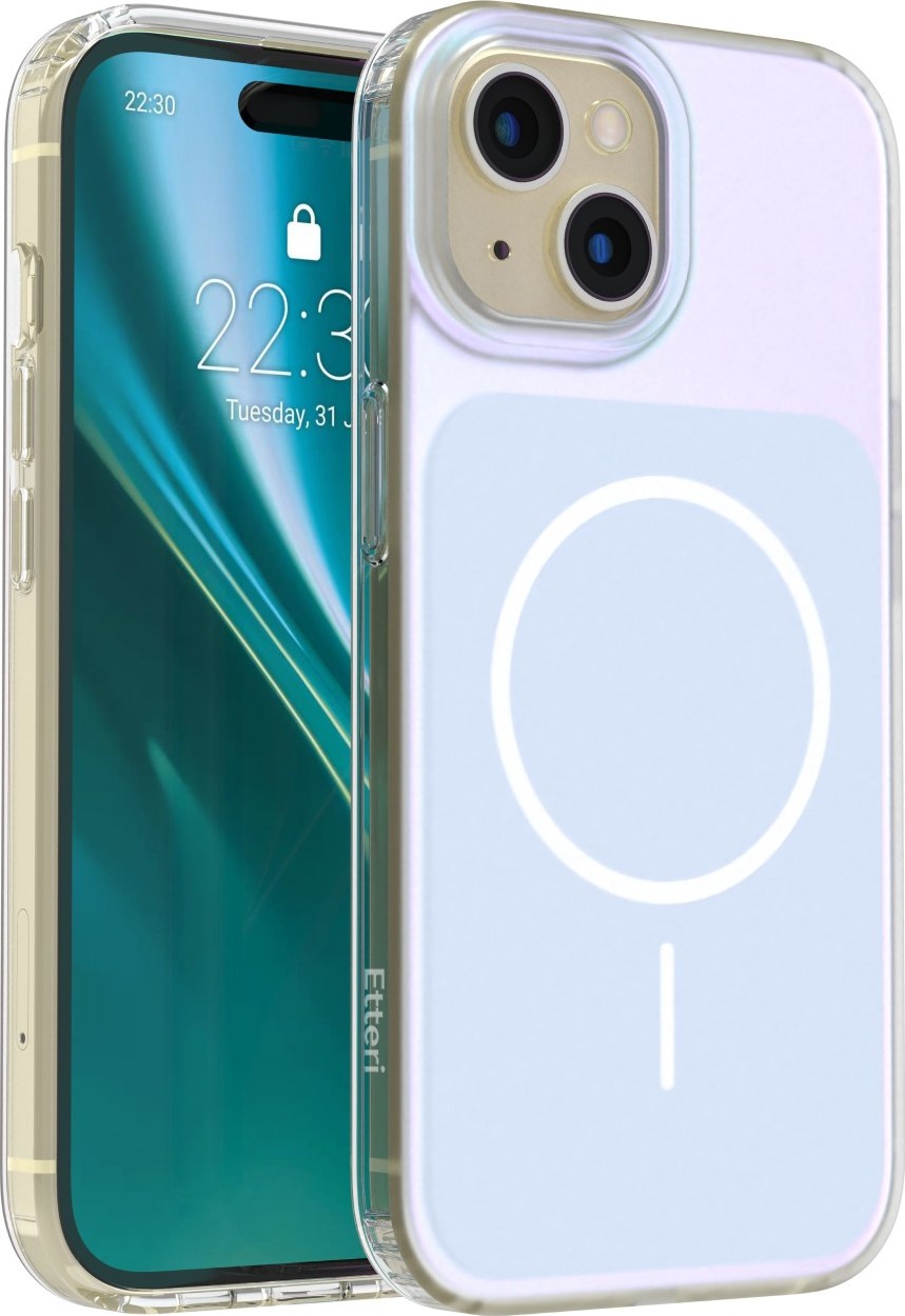 Levně Etteri Hidden Pearl kryt pro iPhone 15 6,1" světle modrý