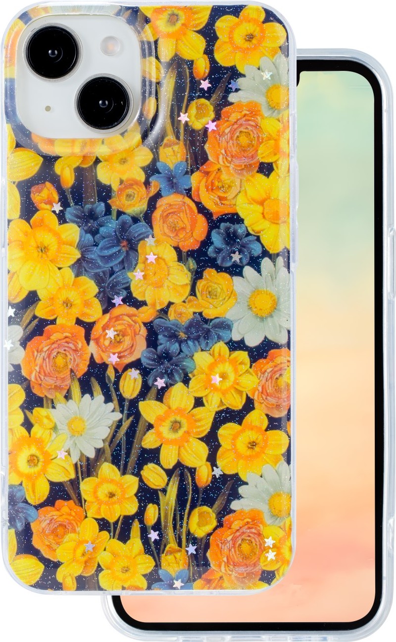 Levně TFO Glow Glam kryt pro iPhone 15 6,1" oranžový
