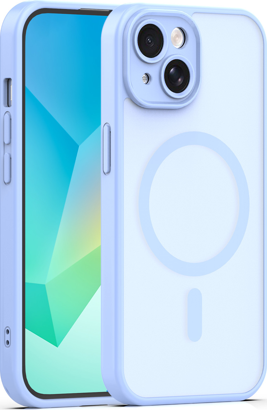 Levně TFO Mag Matt kryt pro iPhone 15 6,1" světle modrý s ochranou fotoaparátu