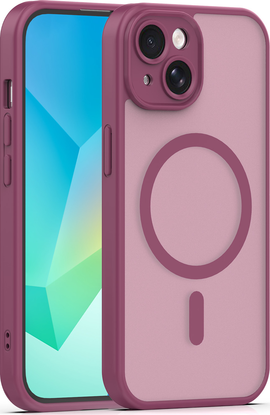 Levně TFO Mag Matt kryt pro iPhone 15 6,1" vínový s ochranou fotoaparátu