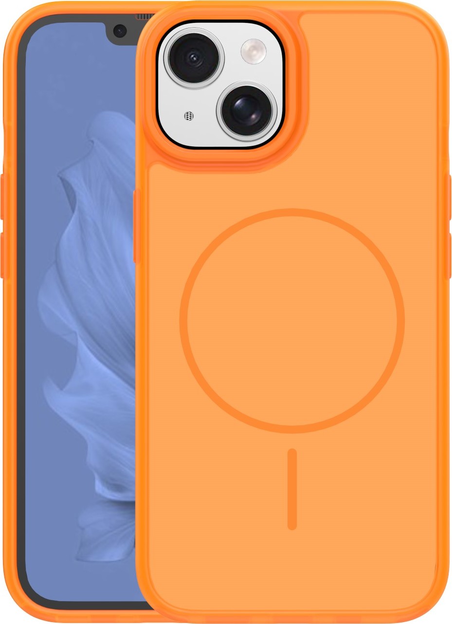 Levně TFO Kryt Frame Thin Mag pro iPhone 15 6,1" oranžový