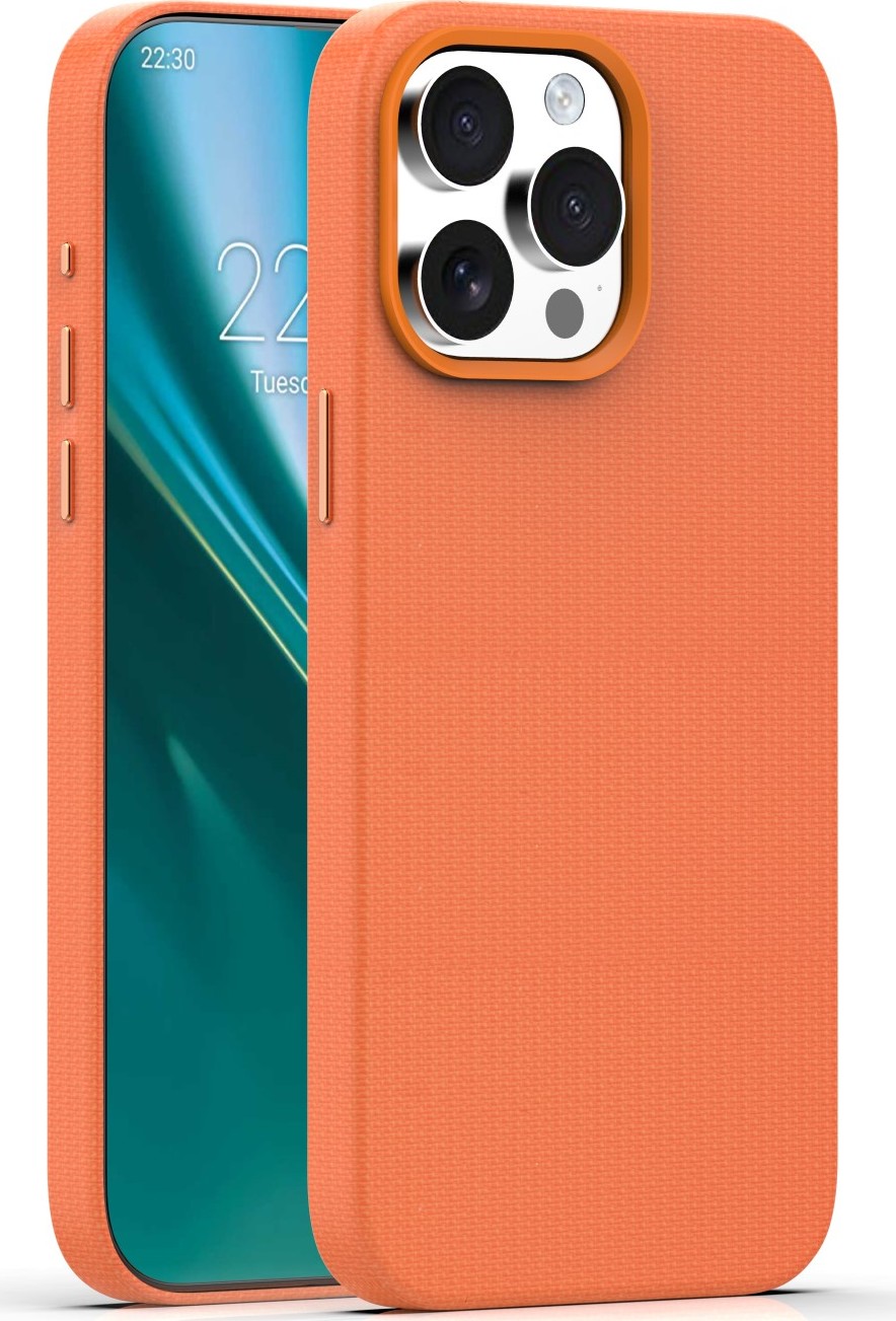 Levně Kryt Etteri Elegant Mag pro iPhone 15 Pro 6,1" oranžový