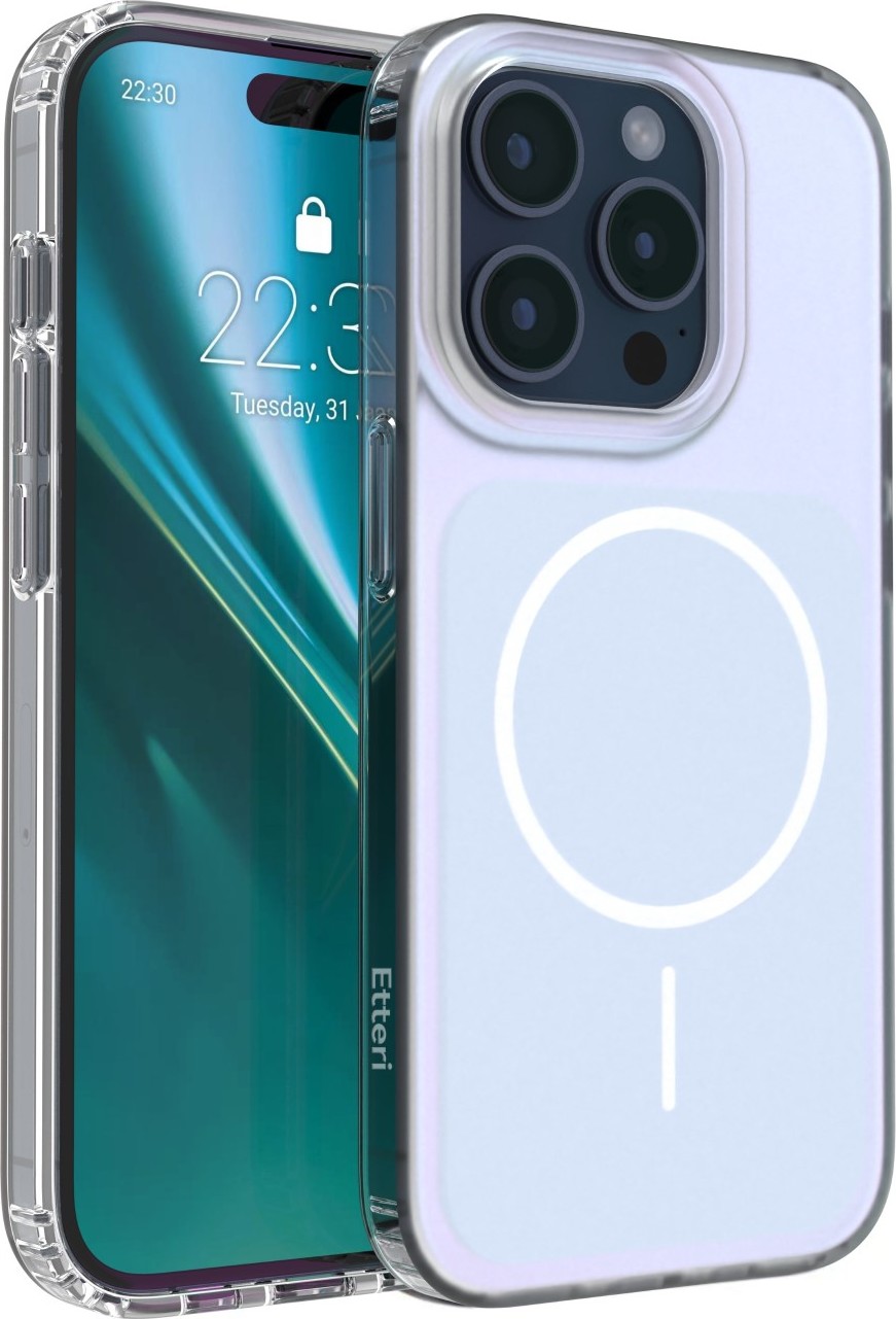 Levně Etteri Hidden Pearl kryt pro iPhone 15 Pro 6,1" světle modrý