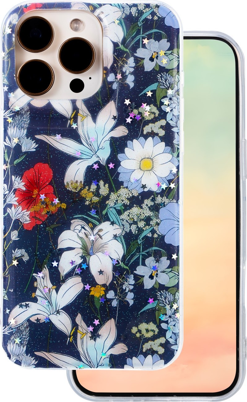 Levně TFO Glow Glam kryt pro iPhone 15 Pro 6,1" modrý