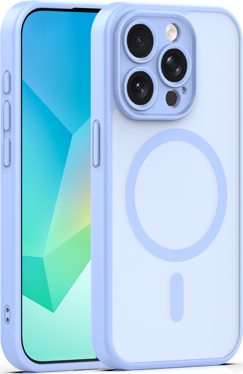 Levně TFO Mag Matt kryt pro iPhone 15 Pro 6,1" světle modrý s ochranou fotoaparátu