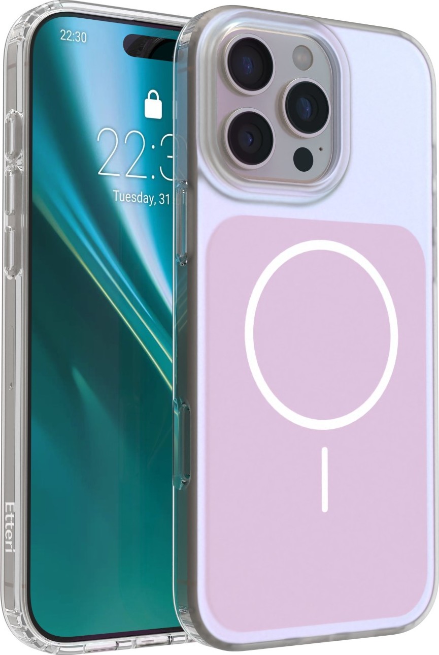 Levně Kryt Etteri Hidden Pearl pro iPhone 16 Pro 6,3" růžový