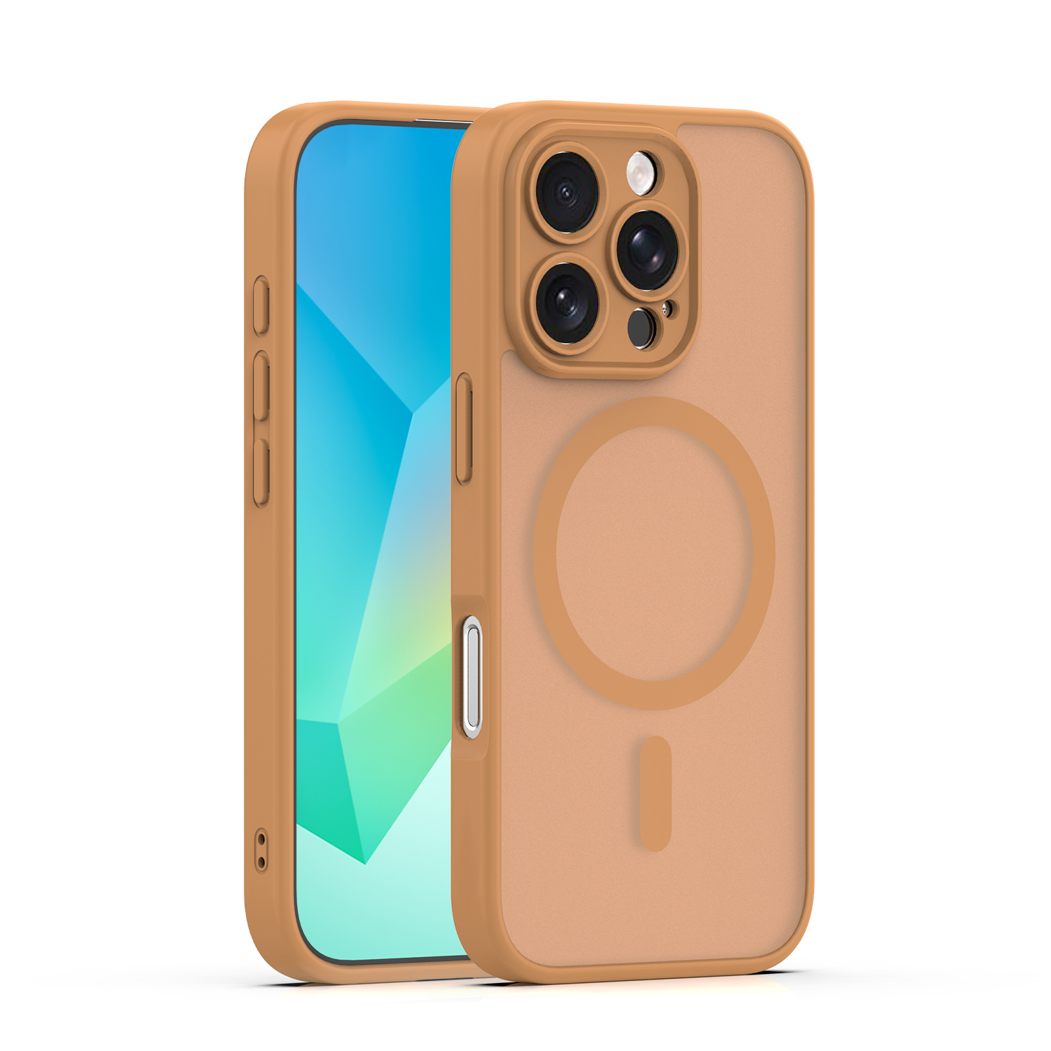 Levně TFO Mag Matt kryt pro iPhone 16 Pro 6,3" hnědý s ochranou fotoaparátu