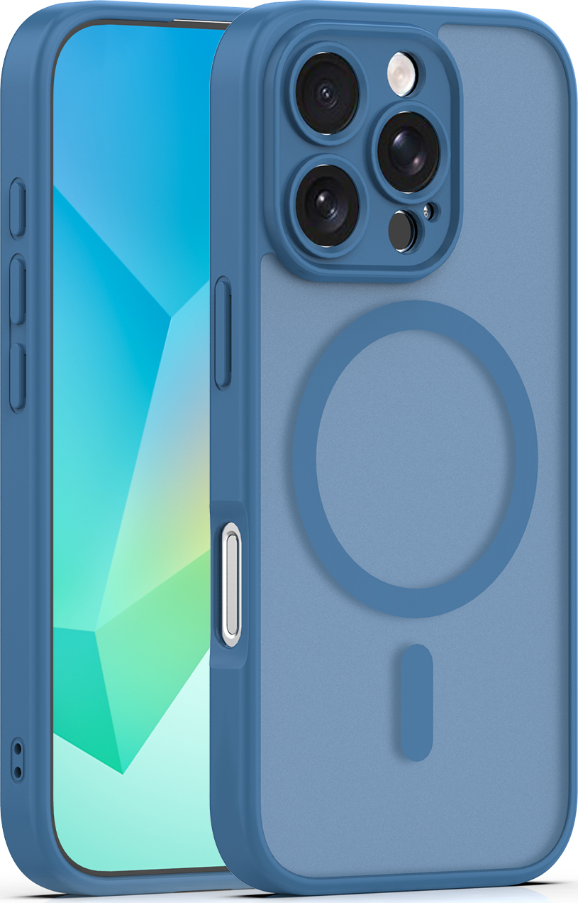 Levně TFO Mag Matt kryt pro iPhone 16 Pro 6,3" tmavě modrý s ochranou fotoaparátu