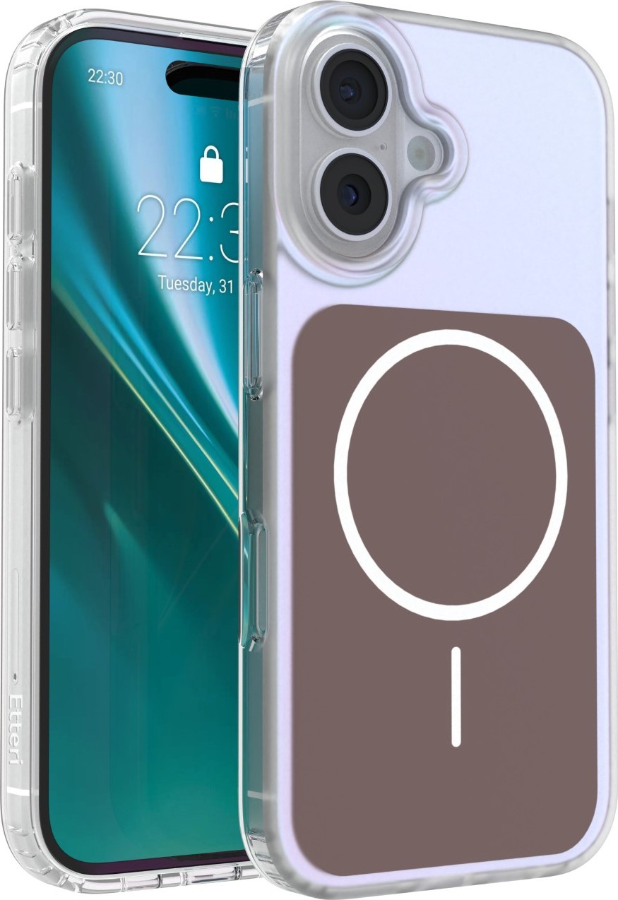 Levně Etteri Hidden Pearl kryt pro iPhone 16 6,1" hnědý