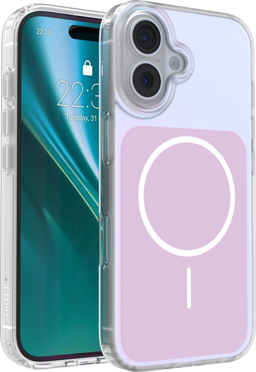 Levně Pouzdro Etteri Hidden Pearl pro iPhone 16 6,1" růžové