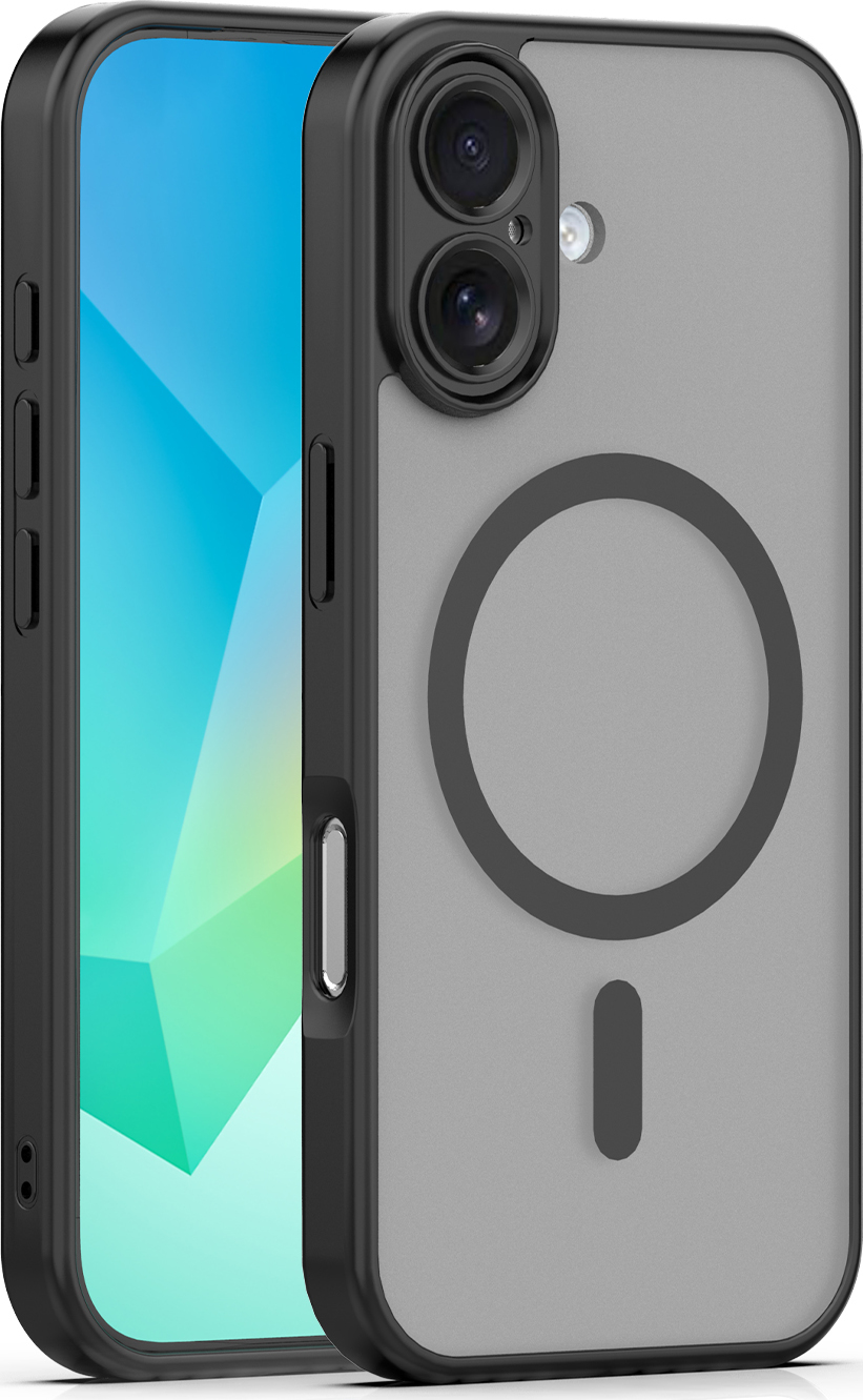 Levně TFO Mag Matt kryt pro iPhone 16 6,1" černý s ochranou fotoaparátu
