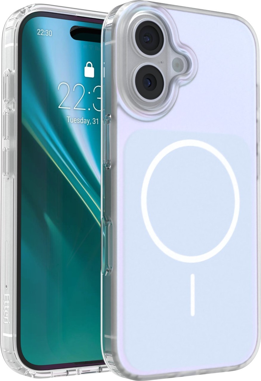 Levně Etteri Hidden Pearl kryt pro iPhone 16 6,1" světle modrý