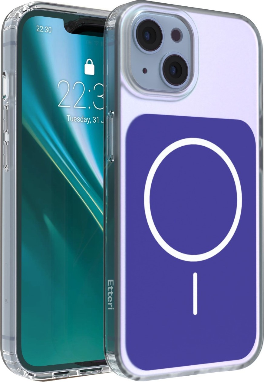 Levně Kryt Etteri Hidden Pearl pro iPhone 13 6,1" tmavě modrý