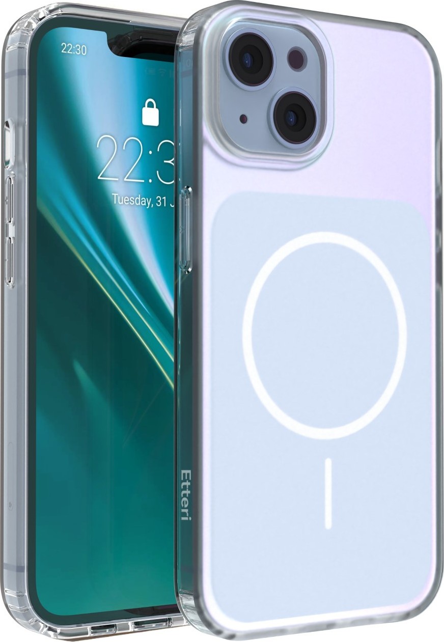 Levně Etteri Hidden Pearl kryt pro iPhone 13 6,1" světle modrý