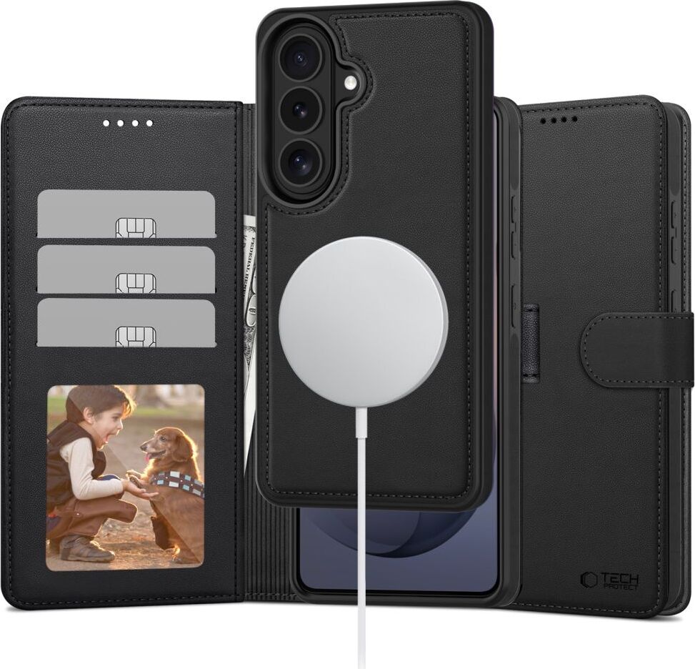 TECH-PROTECT WALLET MAGSAFE GALAXY S26 MATTE BLACK