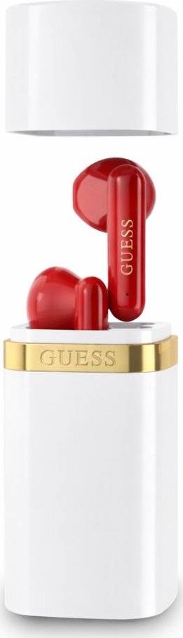 Levně Guess Lipstick Shape TWS Bezdrátová Sluchátka White