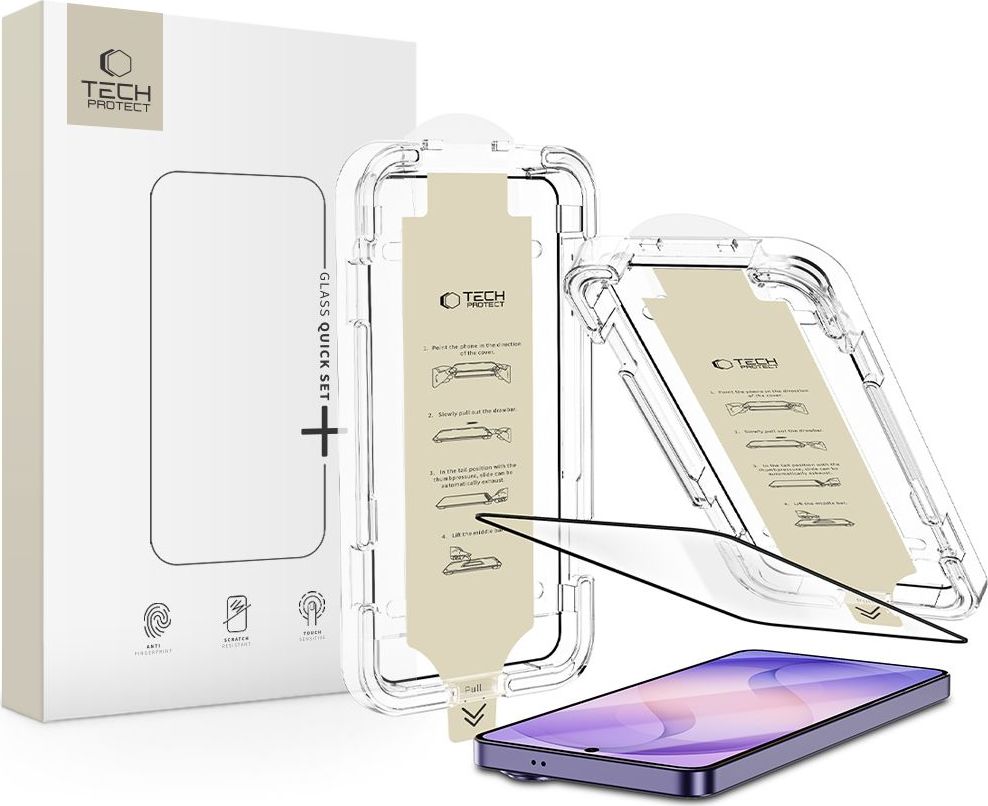 Levně Tech-Protect Quick Set AR+ Antireflexní sklo pro Samsung Galaxy S26 Ultra s aplikátorem, černé
