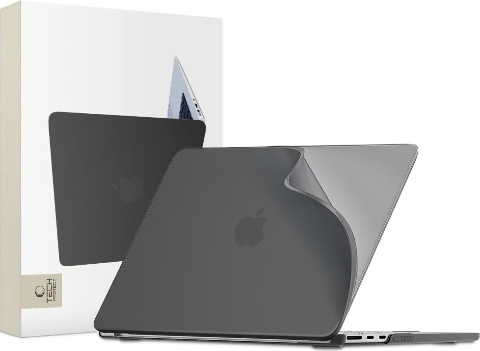 Levně TECH-PROTECT SOFTSHELL MACBOOK AIR 13 M2-M5 2023-2026 MATTE BLACK