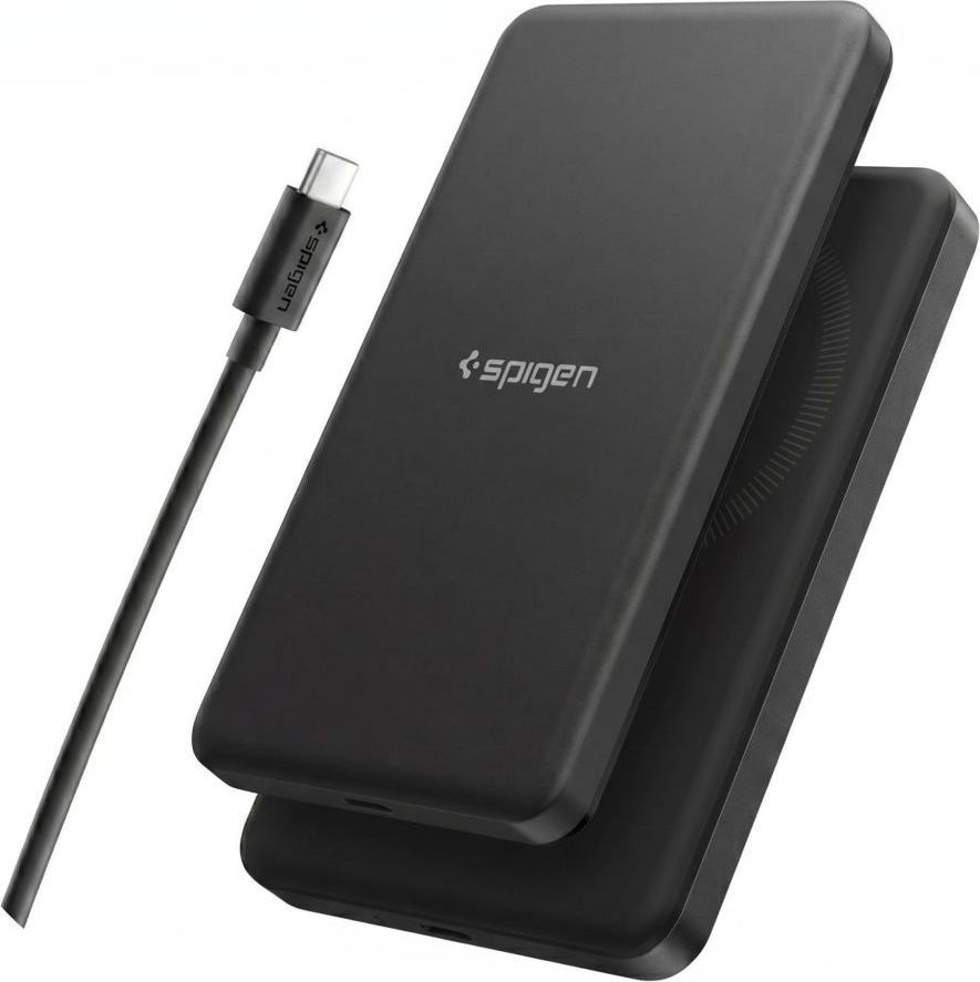 Levně Spigen Essential MagSafe Powerbanka EA2205MQ 5000 mAh 22,5W Qi2 Černá