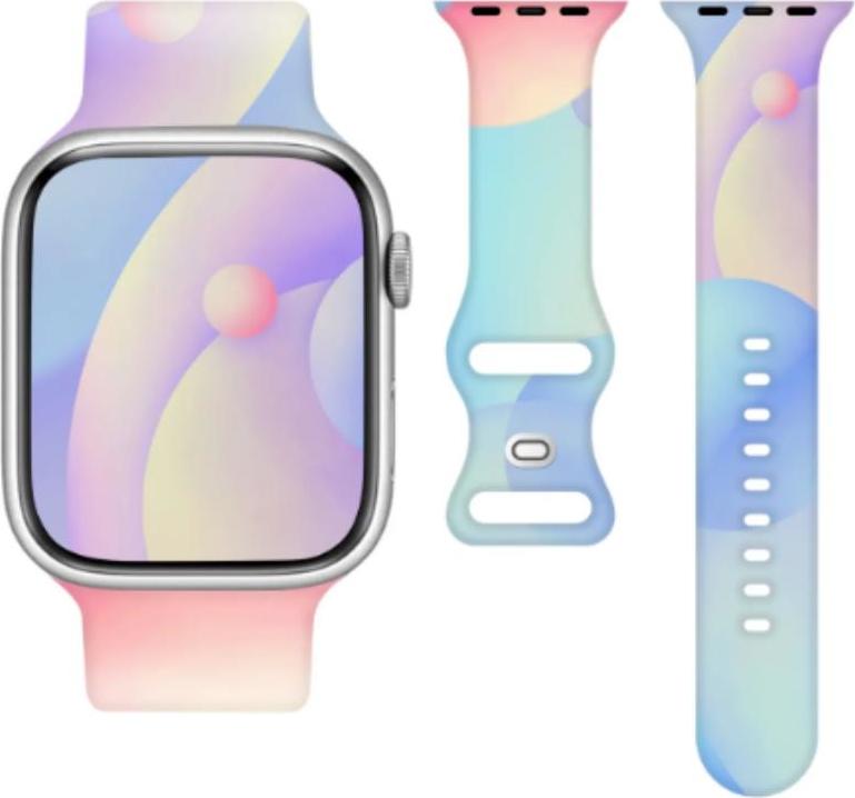 Levně Telcon Silikonový řemínek pro Apple Watch 38/40/41 mm (97+110) Barevný