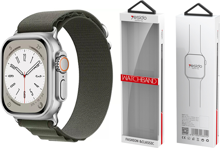 Levně Yesido WB24 sportovní řemínek Loop pro Apple Watch 38/40/41 mm, šedý