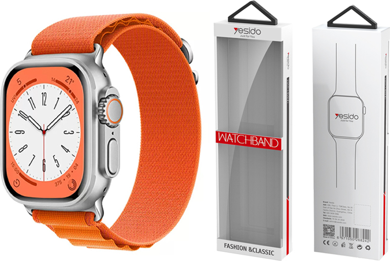 Levně YESIDO WB24 Apple Watch Sportovní řemínek 38/40/41 Oranžový