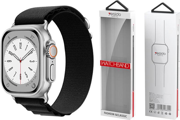 Levně Yesido WB24 řemínek pro Apple Watch Sport Loop 38/40/41 černý