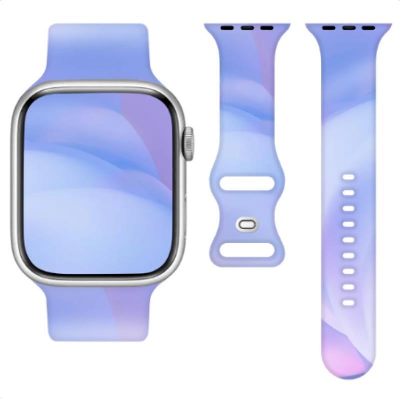 Levně Telcon Silikonový řemínek pro Apple Watch 42/44/45/49 mm (97+110) modrý