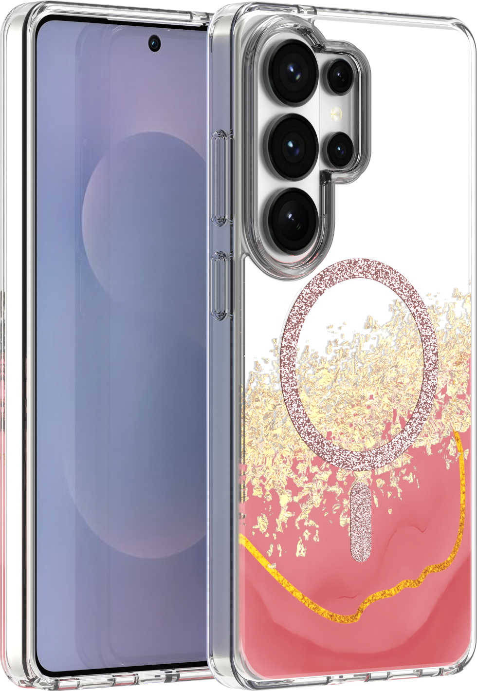 Levně TFO Kryt Epoxy Mag pro Samsung Galaxy S25 Ultra růžový