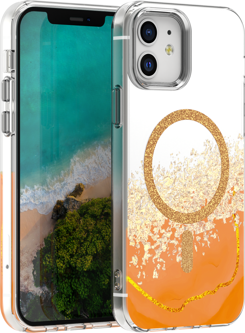 Levně TFO Epoxy Mag kryt pro iPhone 12 / 12 Pro 6,1" oranžový
