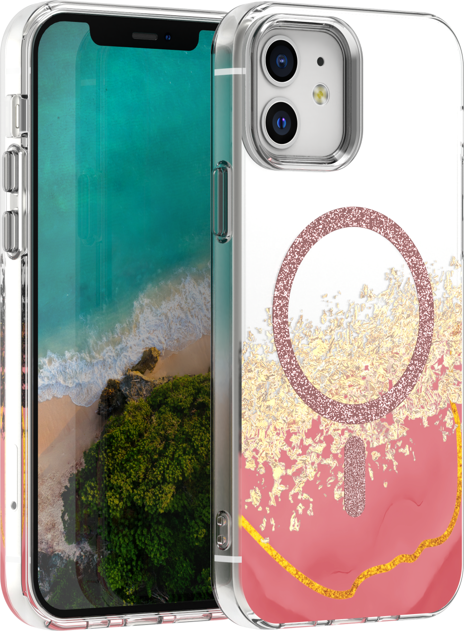 Levně TFO Epoxy Mag kryt pro iPhone 12 / 12 Pro 6,1" růžový