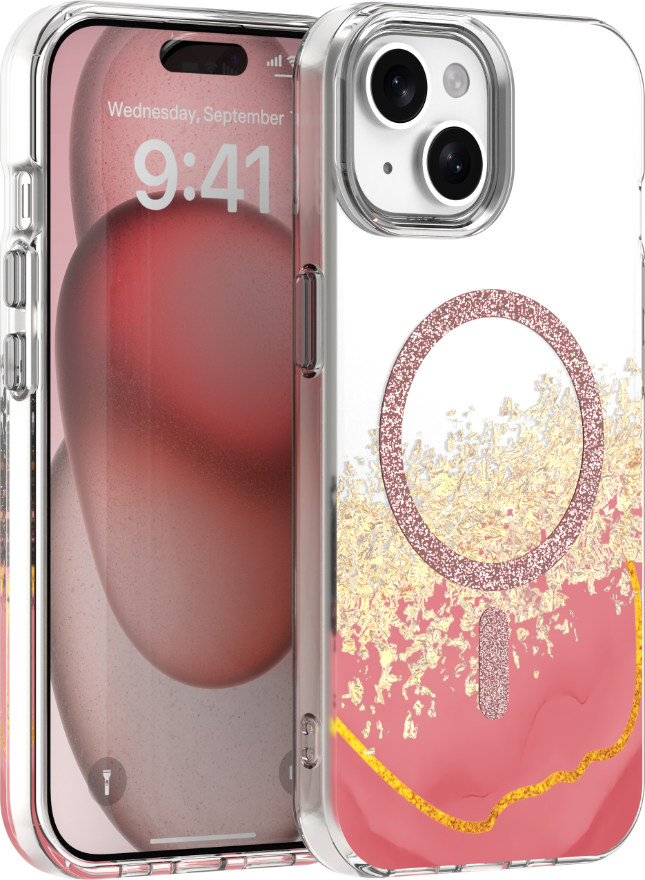 TFO Kryt Epoxy Mag pro iPhone 15 6,1" růžový
