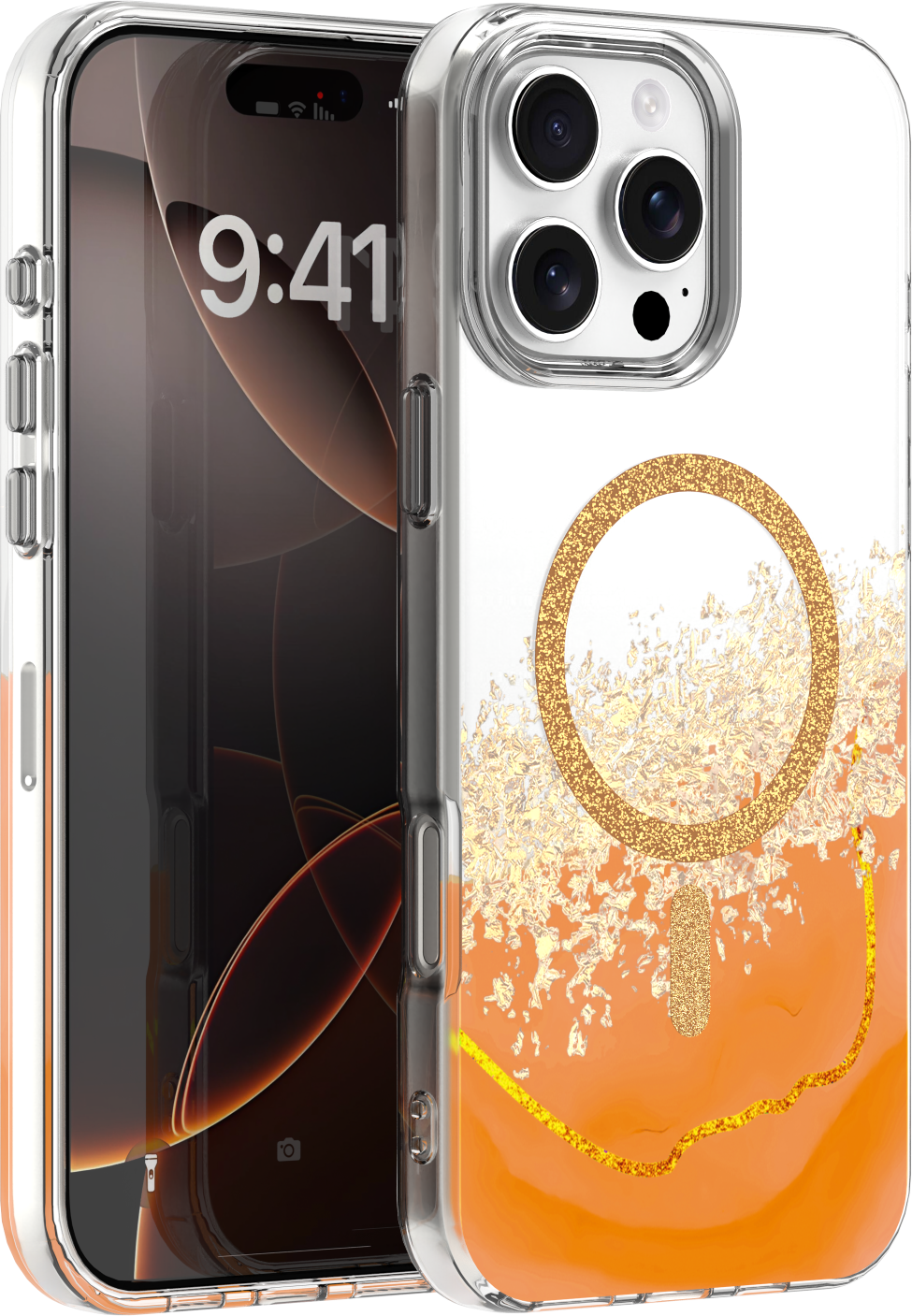 Levně TFO Epoxy Mag kryt pro iPhone 16 Pro Max 6,9" oranžový
